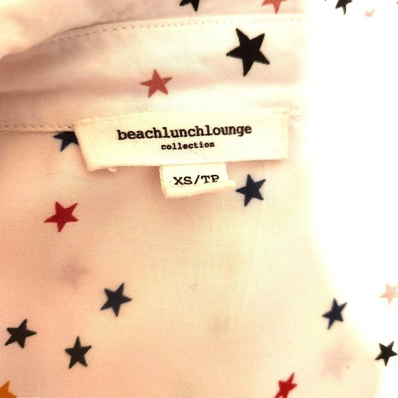 Beachlunch Lounge Caroline Stardust Button Down Blouse Women's XS/TP - Picture 6 of 15